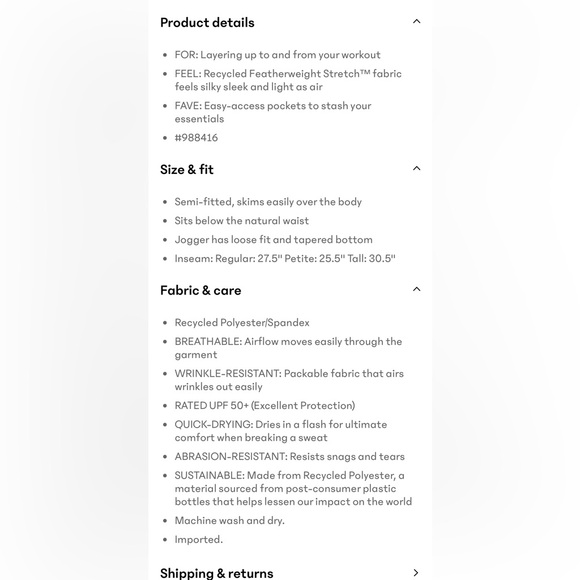 Athleta Attitude Jogger ruched sides size 2 - Picture 6 of 6